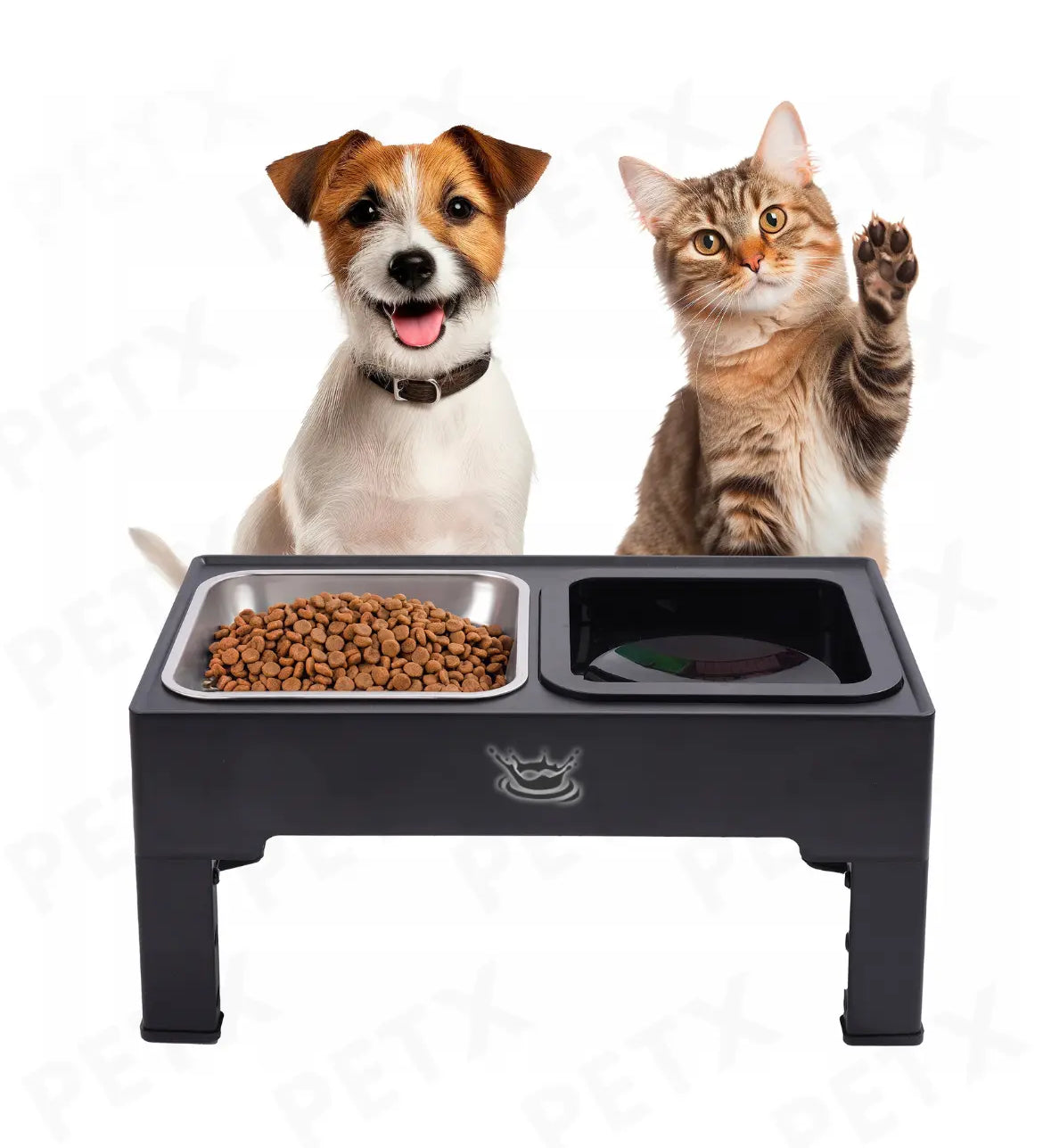 Klavon™ Adjustable Elevated Dog Bowl - Zero Splash  & Slow Feeder