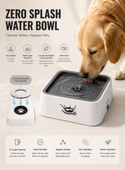 Klavon™ Zero Splash Water Bowl – Clean & Filtered 2L