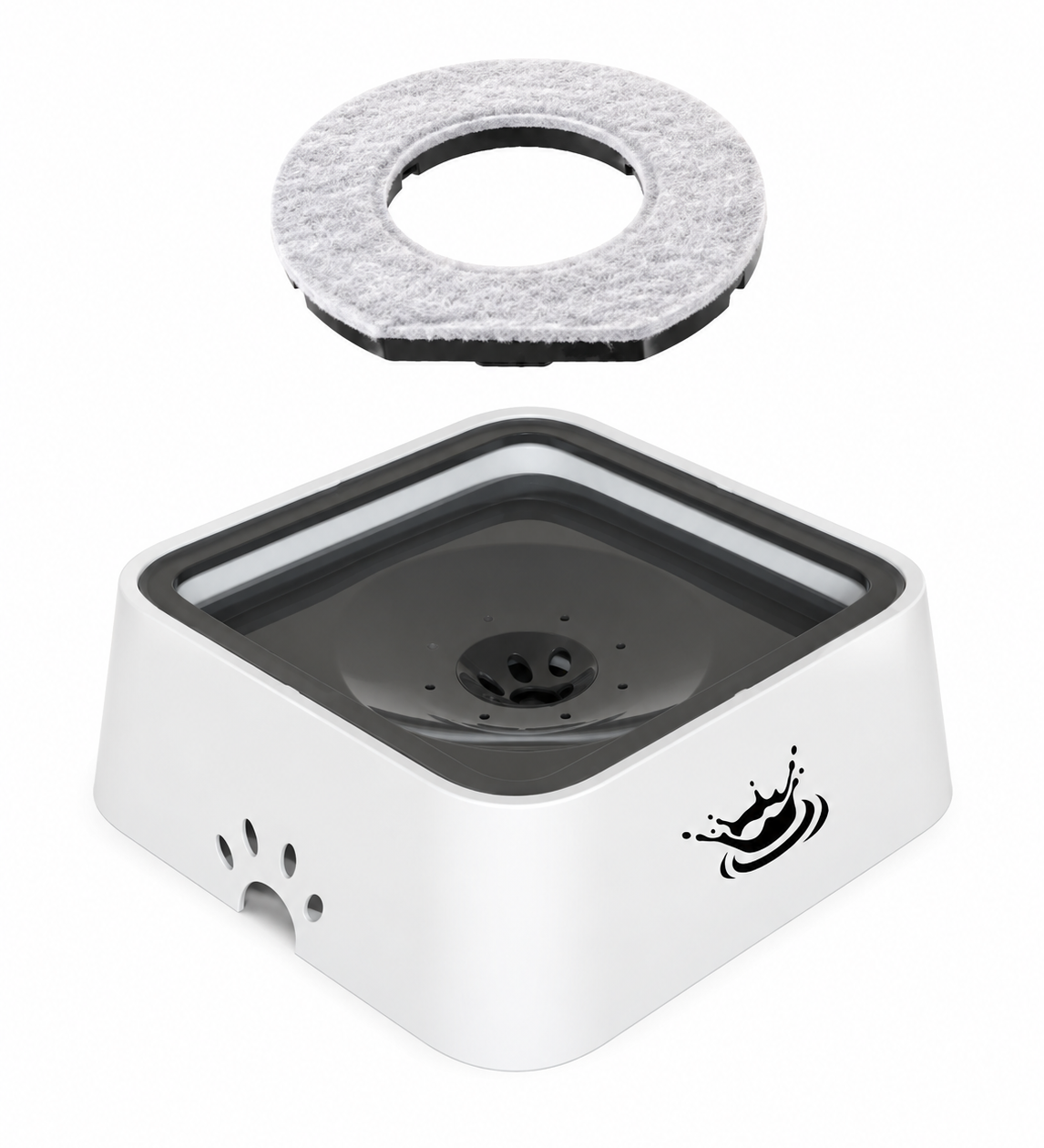 Klavon™ Zero Splash Water Bowl – Clean & Filtered 2L